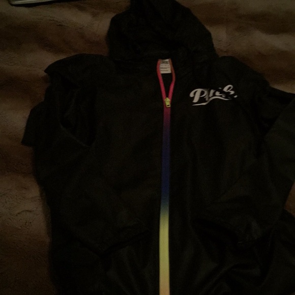 **NWOT** Pink full Zip anorak jacket — never worn - Picture 2 of 3